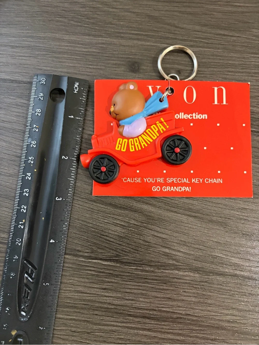 Go Grandpa! Red Bear Car Keychain – Kid Toy Accessory